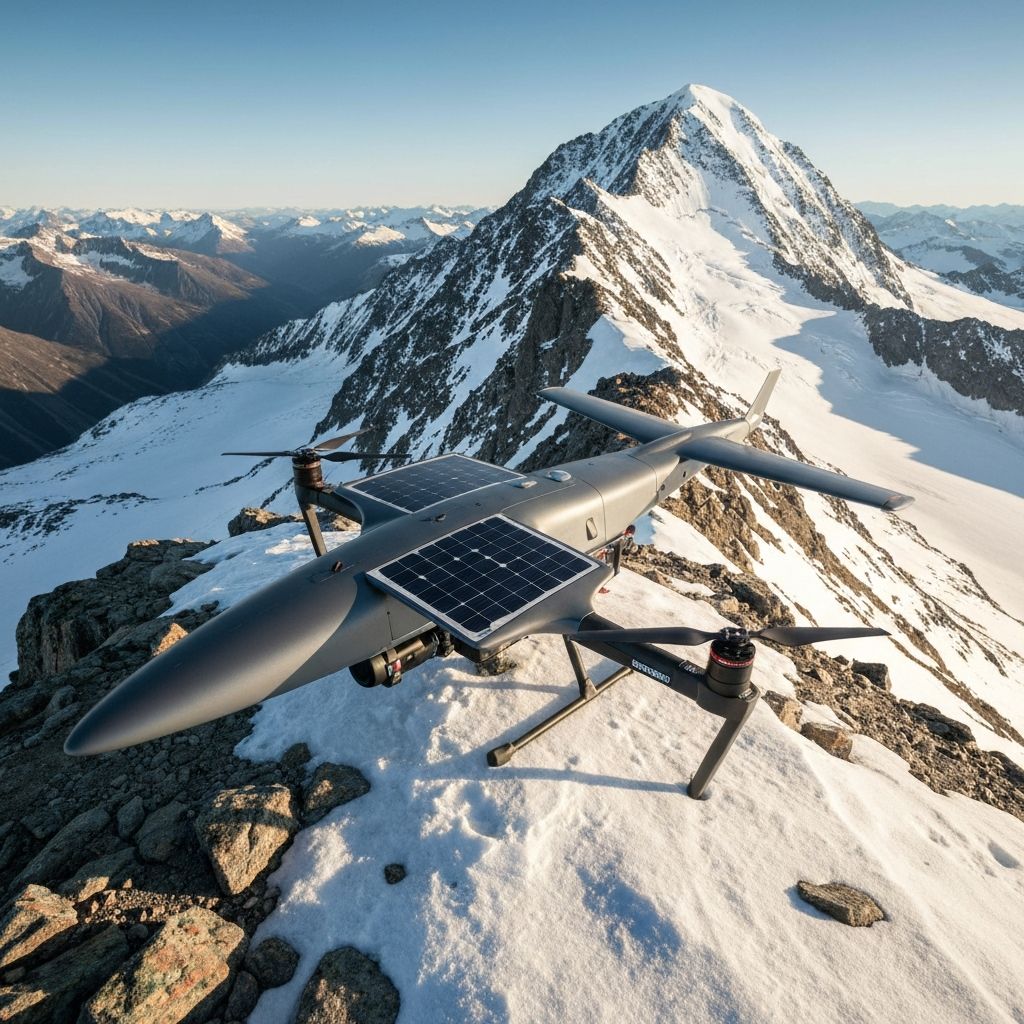 Solar drone equipment